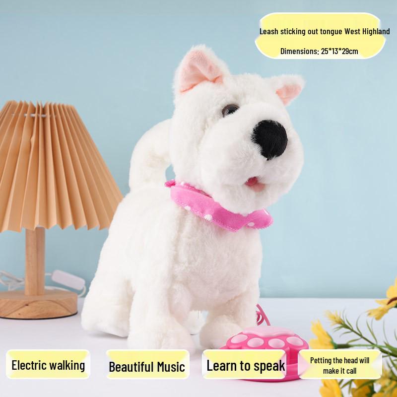 Electronic Puppy Toy: Interactive Walking, Barking, and Singing Pet with Leash
