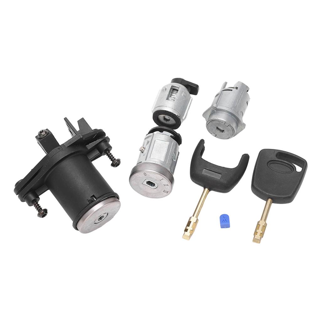 Ignition Starter Switch Door Lock Cyclinder Set 2S61 A22050 BM Replacement for Ford Fiesta MK5 Fusion