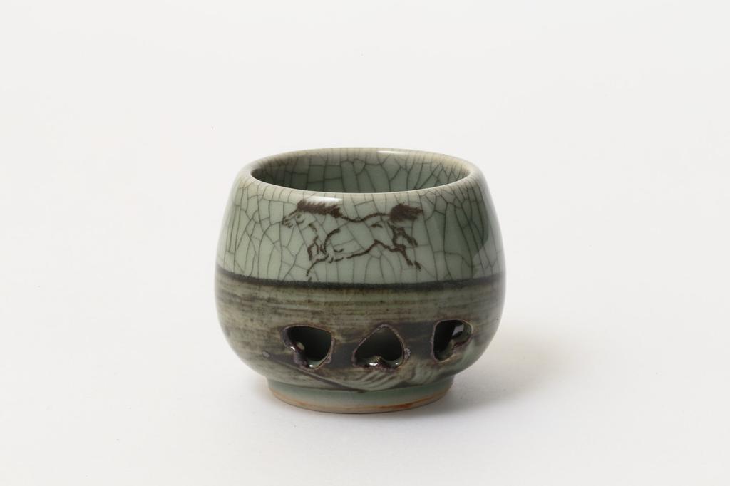 Ohori Soma Ware Matsunaga Kiln Sake Bottle and Sake Cup Set Sake Double-Round Double-Round (2 Cups)
