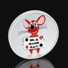 Chip press, metal mouse commemorative badge, river rat, Creative coins, handicrafts, badges, small gifts