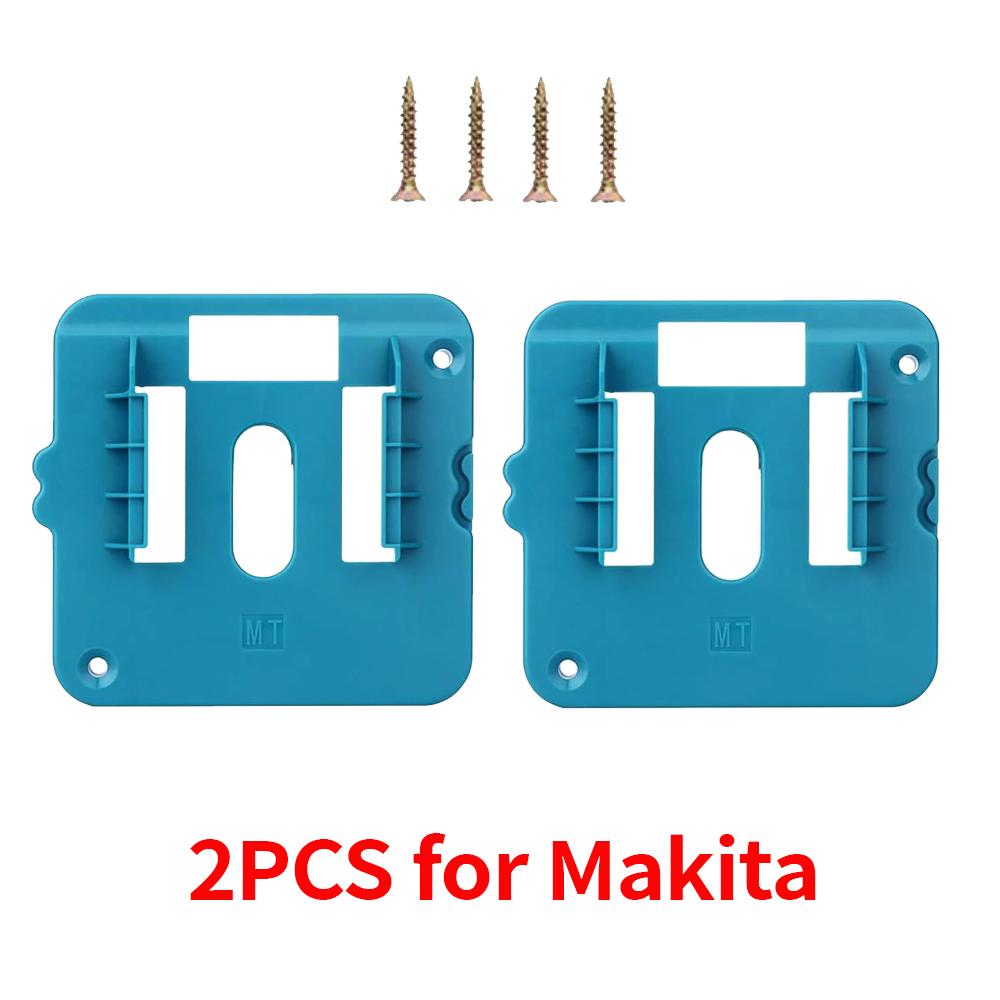 1-5PCS Battery Holders for Makita 18V Li-ion Battery Wall Mounted Battery Organizer Heavy-Duty Battery Storage Mount Dock Holder