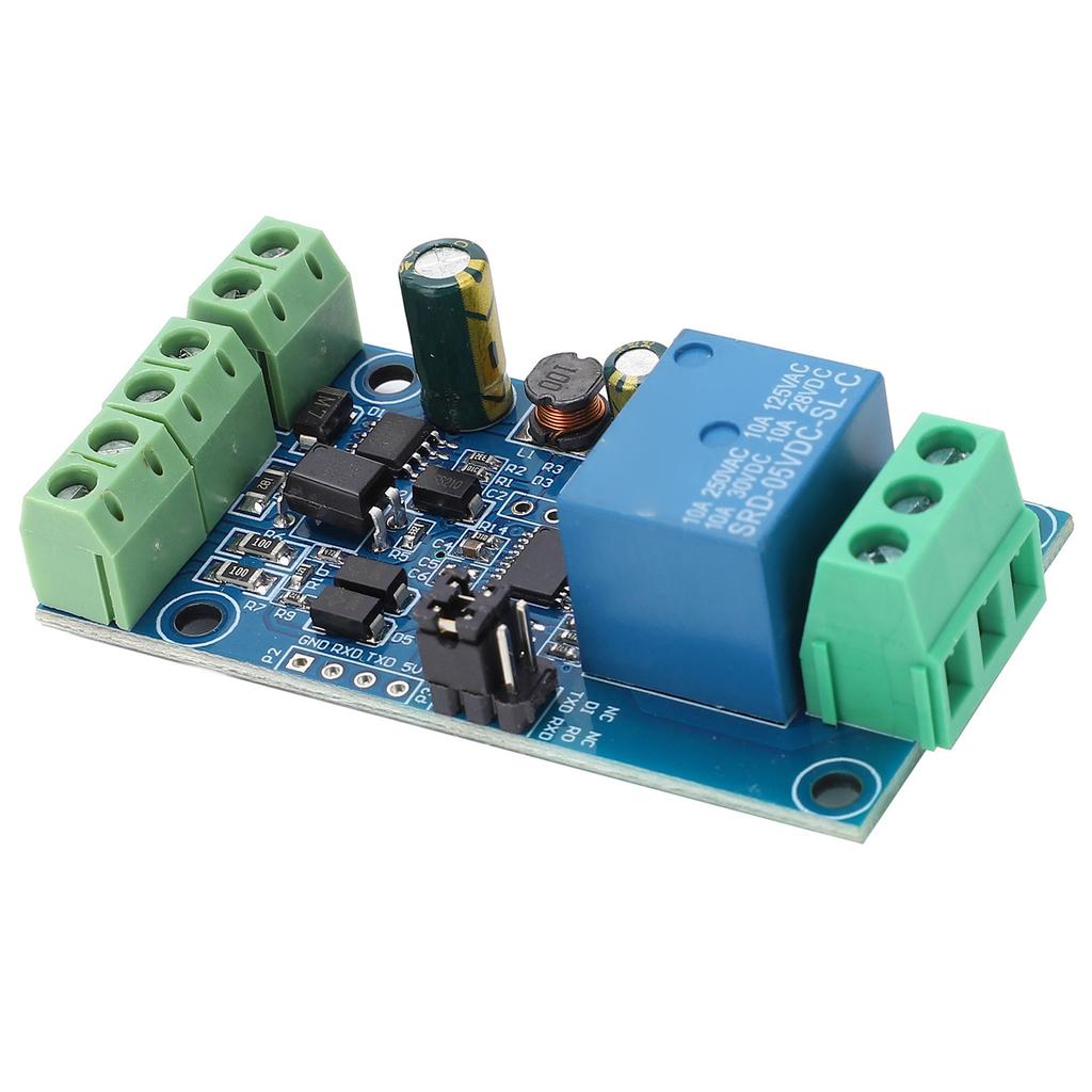 DC7 24V Relay Module 1 Channel Input Output with Anti Reverse Connection Protection RS485 TTL