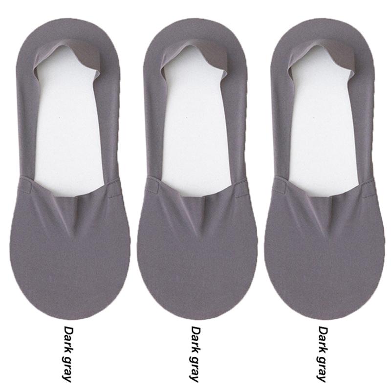 Mens Socks Fashion Summer Men Invisible No Show Socks Solid Color Casual Breathable Silicone Non-slip Low Cut Ankle Boat Socks