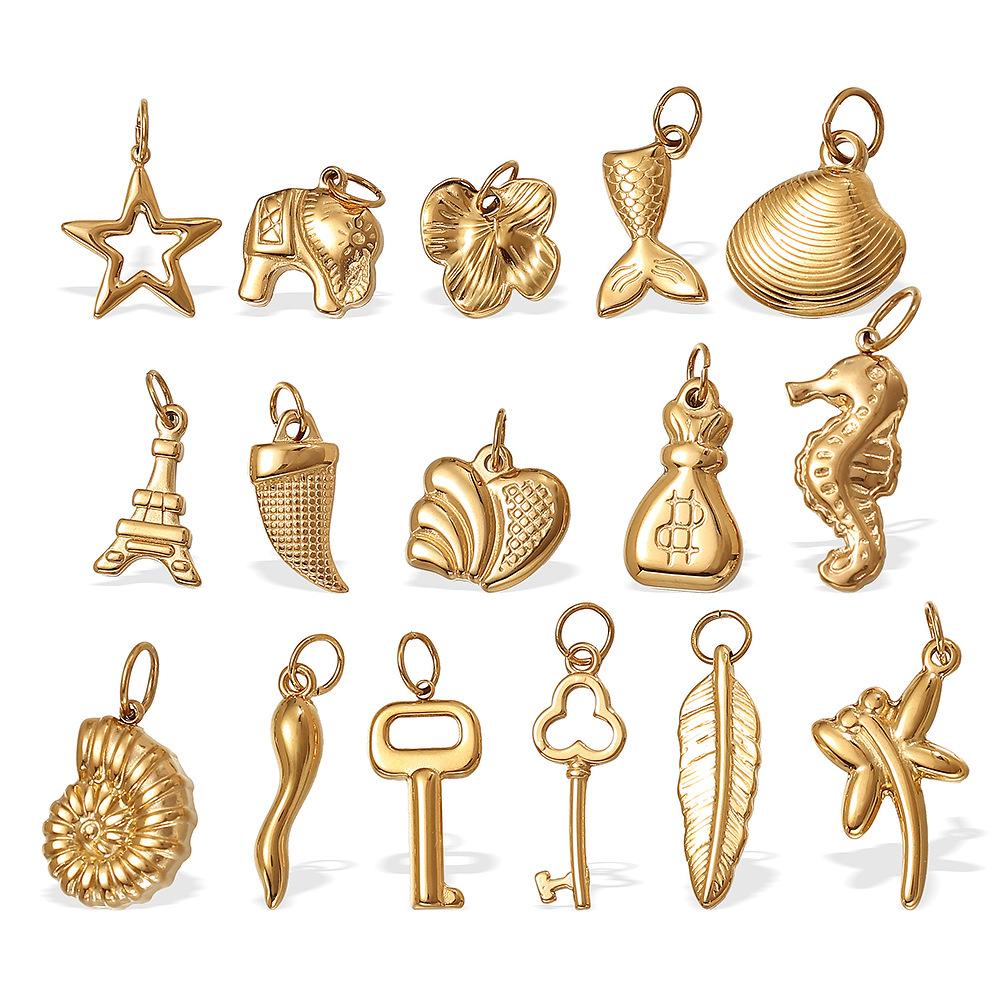 Diy Jewelry Accessories Marine Life Starfish Shells Conch Whale Crab Small Pendant Jewelry Female
