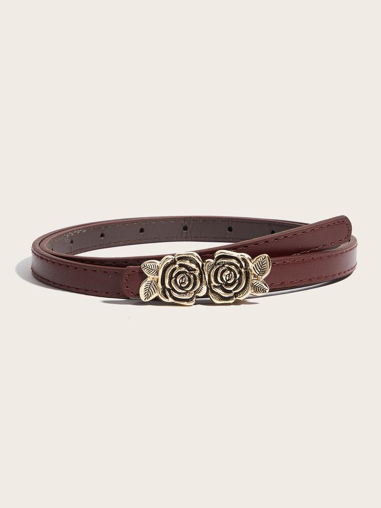 Womens Fashion Belt With Alloy Buckle For Casual Office Wear
