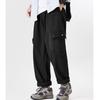 Khaki Overalls Men's Autumn New Loose Trendy Brand Wide-leg Pants Multi-pocket Straight Casual Pants