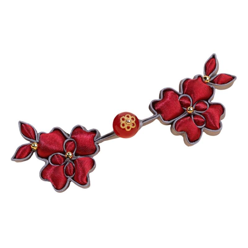 Chinese Styles Satins Frogs With Intricate Beadworks For Formal Styles