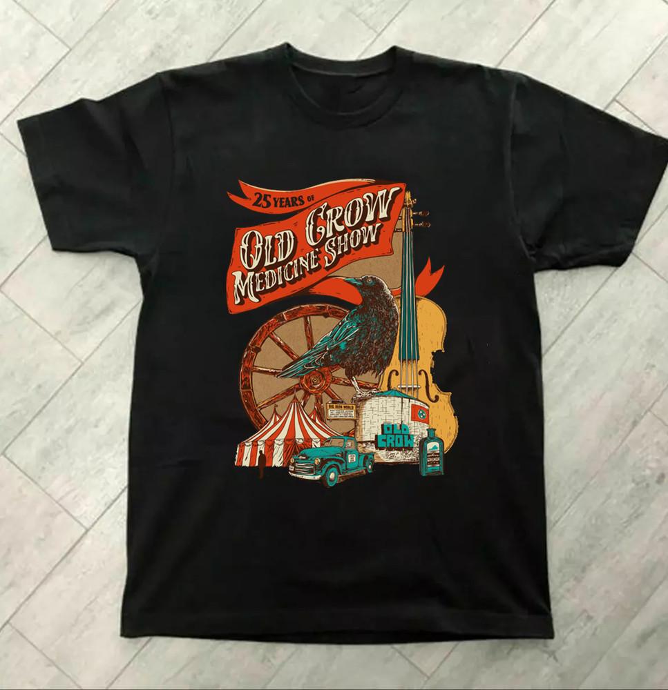 

Vintage Old Crow Medicine Show 25th Anniversary TShirt All Size S to 5XL NZL028 Unisex T-Shirt XL