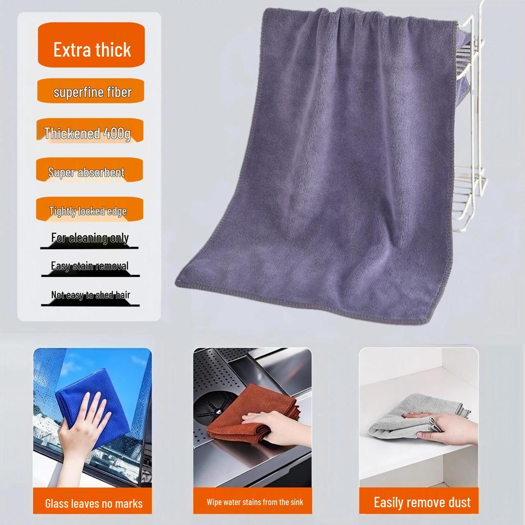 Ultra-Fine Fiber Thickened Car Wash and Cleaning Towel with High Water Absorption - Ideal for Home, Hotel, and Salon Use