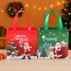 4pcs Christmas Non-woven Bags Merry Christmas Party Decoration 2025 Xmas Santa Claus Gift Bags Navidad Natal New Year Gift 2026
