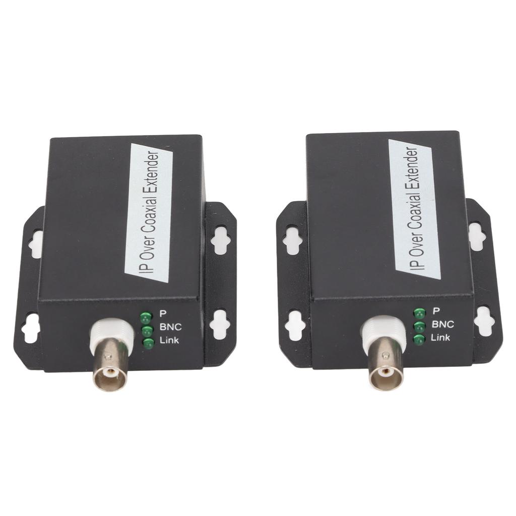 2Pcs IP Extender Good Heat Dissipation Two Way Communication Stable Small Size Ethernet Adapter