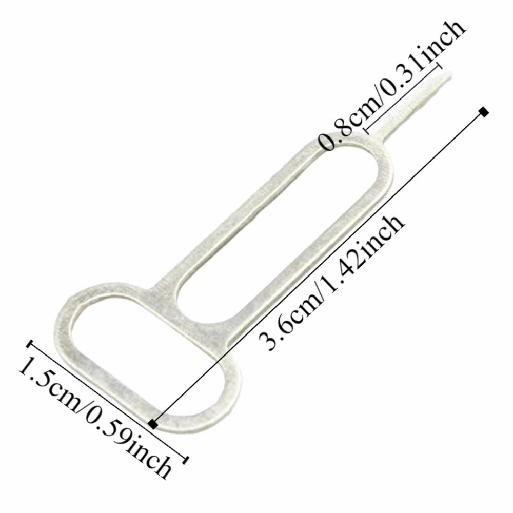 100Pcs Portable SIM Card Tray Ejector Pin Anti-Lost Ejecting Removal Needle  Phone Key Tool