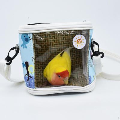 Kuş Taşıma Çantası Crossbody Nefes Alabilir Hafif Seyahat Papağan Kafesi Omuz Yürüyüş için
