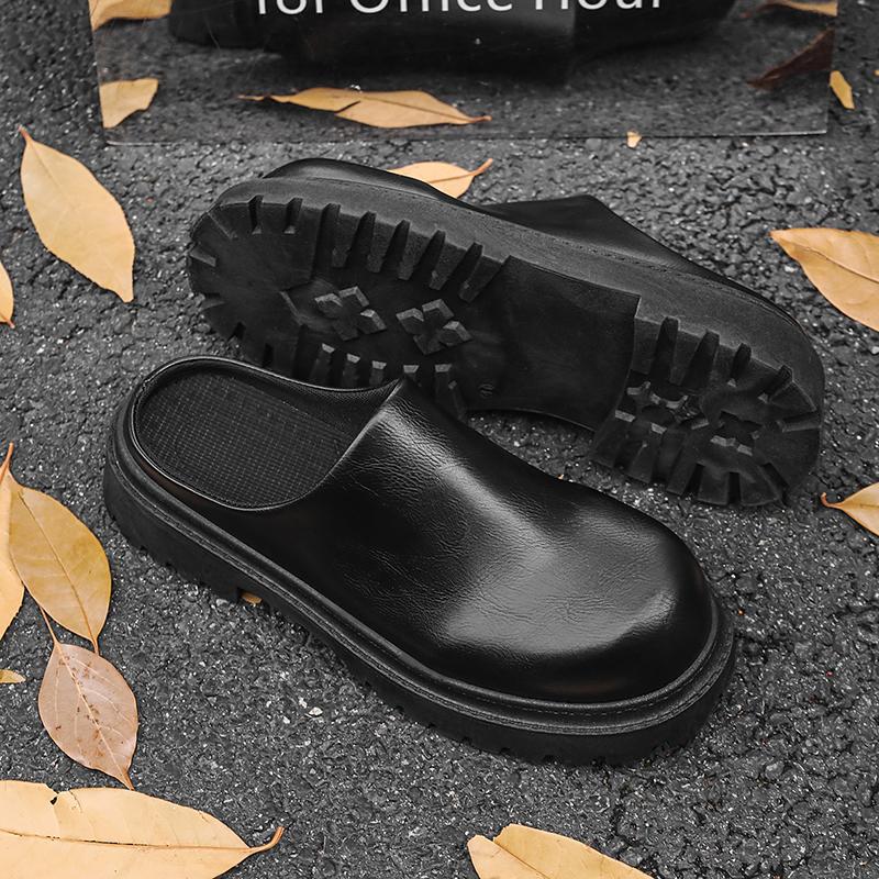 TUINANLE Mens Half Slippers Summer Sandals Soft Sole Breathable Comfortable Walking Shoes Platform Casual Shoes