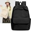 Solid Color Men's And Women's Backpack Student Large Capacity Schoolbag