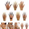 Fingerringe Armbänder Kettengliedarmband mit Fingerspitzen-Krallenringen Schmuck