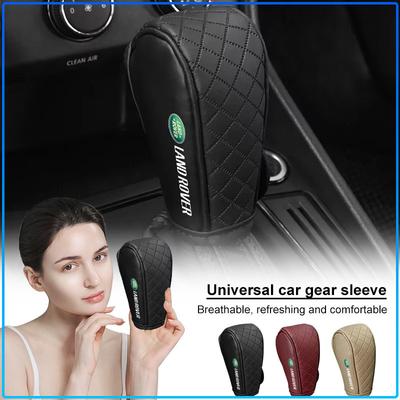 Car Shift Handle Covers Non-Slip Change Lever Gearshift Badge Cover For Freelander 2 L2 L319 L462 LF Range Sport Evoque L322 Discovery 2 3