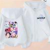 Hoodies Sweatshirts Girls Zip Sweatshirt Children's Clothing Cartoon Print Hoodie Casual Top