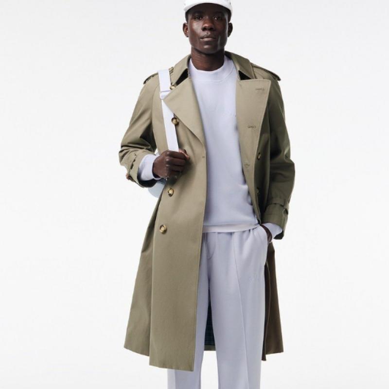 Lacoste Men S Signature Embroidered Match Mock Neck SweatShirt Sh7470 54g J2g