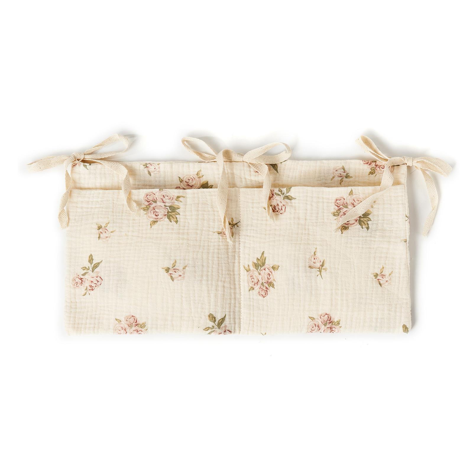 

Сумка для хранения детских вещей, организующая сумку для хранения детских вещей у кровати с 2 карманами, легкая сумка для подгузников, пустышек и многого другого 6