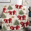 Pink Santa Gingerbread Man Flannel Blanket For Sweet Bedroom Decor Soft Warm Throw Blanket Wrap