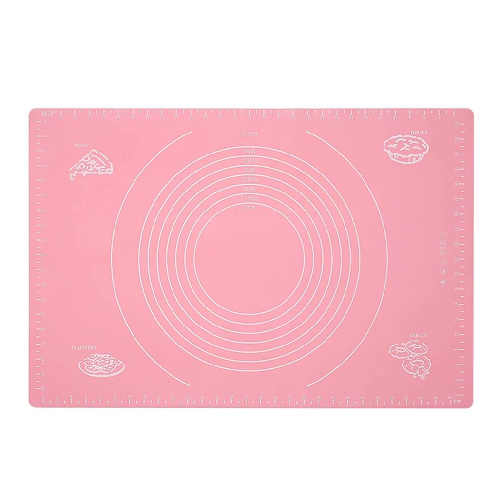 60cm Silicone Pad Baking Mat Sheet Kneading Dough Mat For Kitchen Rolling Dough Pizza Large Dough Non-Stick Maker Holder