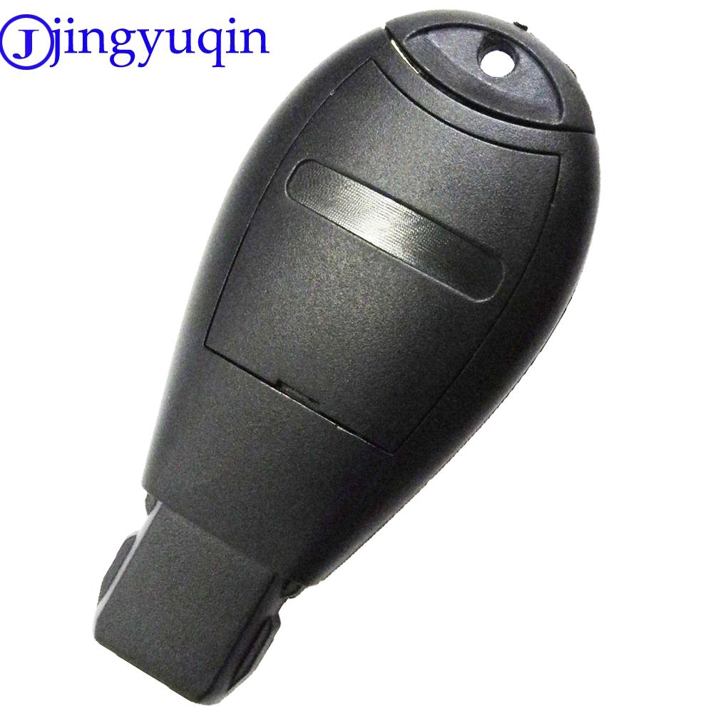 Jingyuqin Smart Remote Car Key Fob Shell Case For Dodge Challenger Magnum Charger For Chrysler 4 Buttons No Chip Uncut Insert
