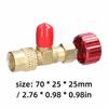 2pcs Quality Brass Material Refrigerant Charging Valve Safety Charging Valve  For Air Conditioner