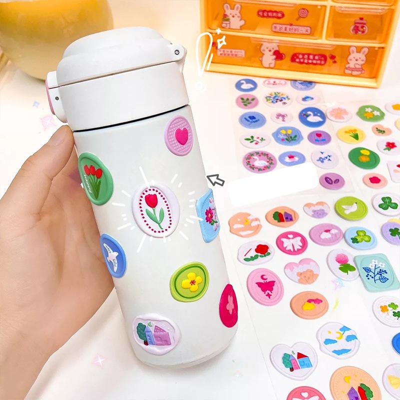 3D Wax Seal Stickers Cartoon 3D Stamp Stickers Envelope Sealing Sticker Invitation Envelope Stickers Decorative Scrapbook DIY