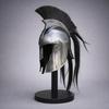Troy Achilles Helmet with Black Plume Handmade Greek Corinthian Helmet Cosplay LARP Warrior Armor Gift