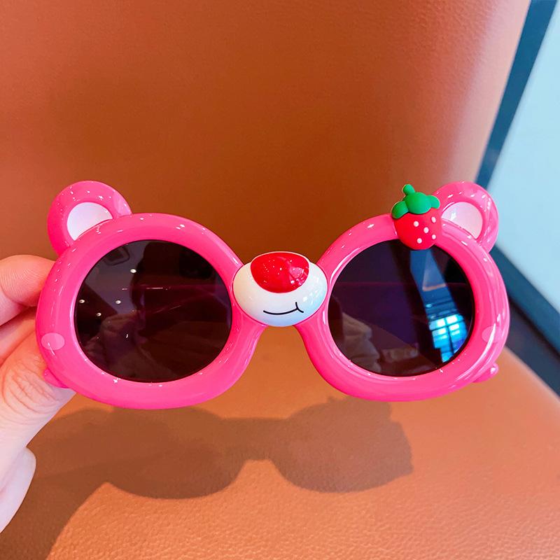 

Мультяшные детские очки «Счастливый кот», солнцезащитные очки для мальчиков, мультяшные смешанные солнцезащитные очки с мягкой оправой для девочек