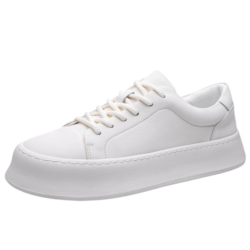Fashion 2025 Genuine Leather Casual Sneakers Men “White Leather Sneakers Breathable Non-Slip with Cushioned Insole for Daily Wear