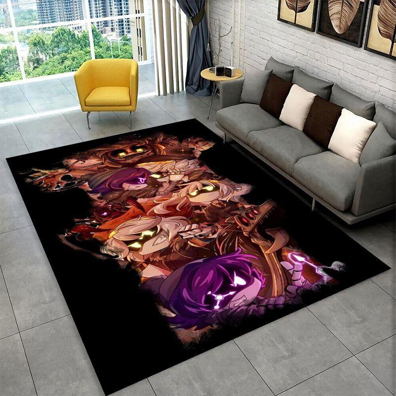 Cartoon Murder Drones Uzi V Robot Carpet Rug for Bedroom Living Room Sofa Playroom Doormat Home Decor,Kid Area Rug Non-slip
