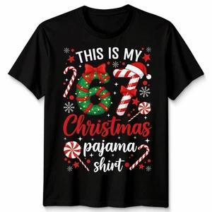 This Is My Six Seven 67 Christmas Pajama Shirt Holidays Mens Womens T Shirt 1 L