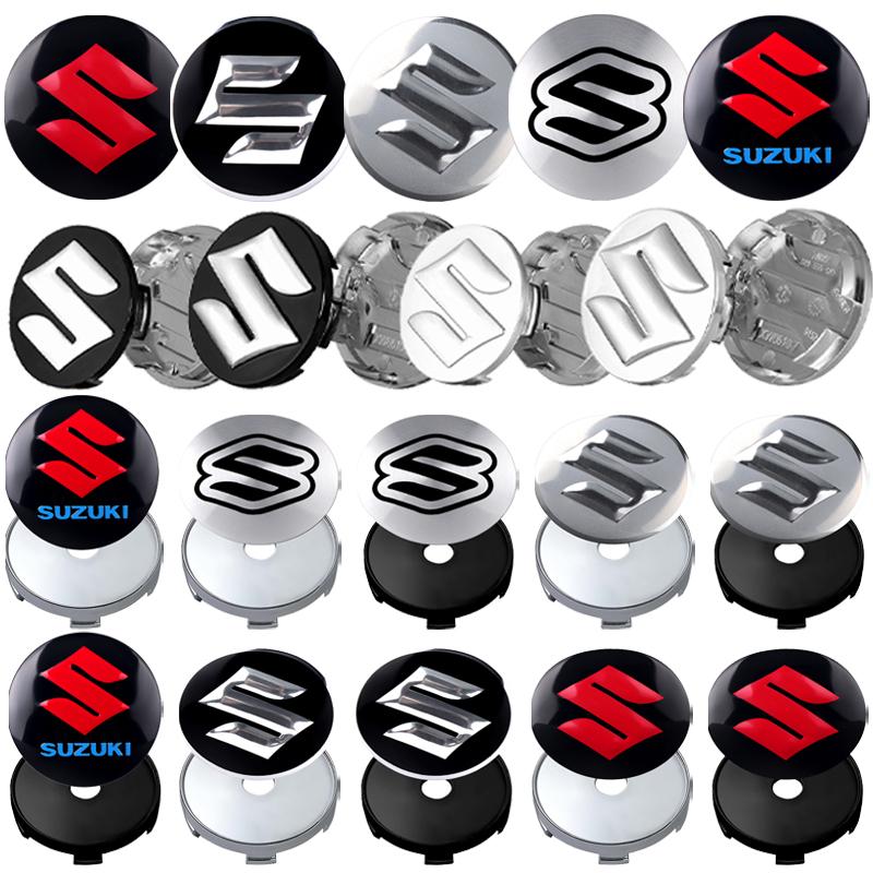 4 stk 54/56/58/60MM Bilstyling Aluminium Felg Senter Navkapsel Dekaler For Suzuki Swift SX4 Ignis Baleno Vitara Grand Vitara Alto