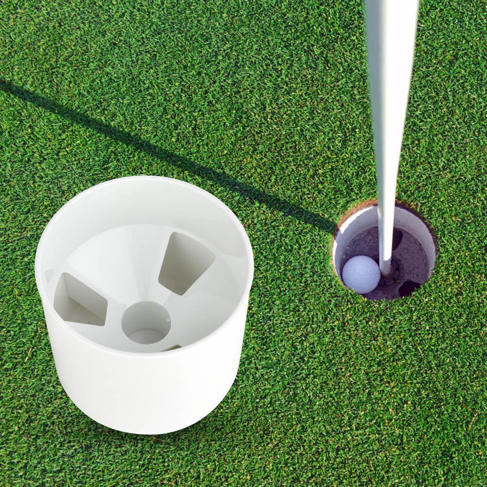 Golf Hole Cup Putting Yard Garden Backyard Practice Stick Golf Training Aids