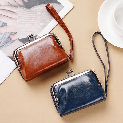 Cartera para Mujer LONNY de 4 Pulgadas con Cierre a Presión para Monedas y Tarjetas con Clip de Cremallera
