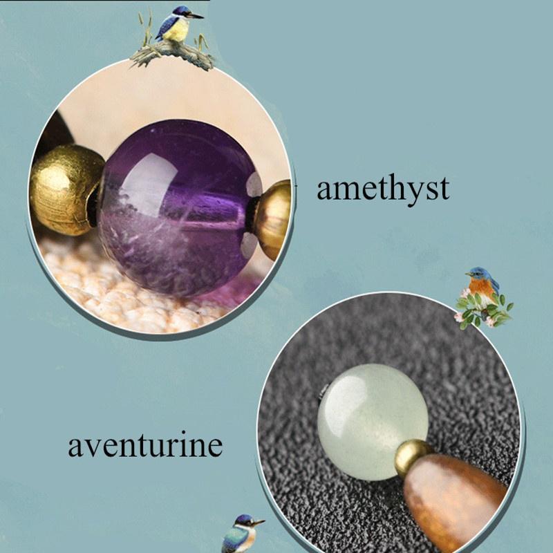 Lange Boho-Halskette für Damen, Statement-Halskette, Muschelblume, bunte Naturstein-Halsketten für Damen