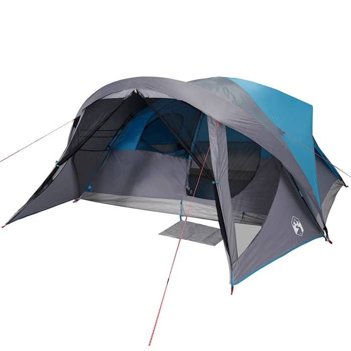 VidaXL Family Cabin Tent 6 Person Blue Waterproof, Tent, Garden Tent, Outdoor Shelter, Camping Tent, 94638
