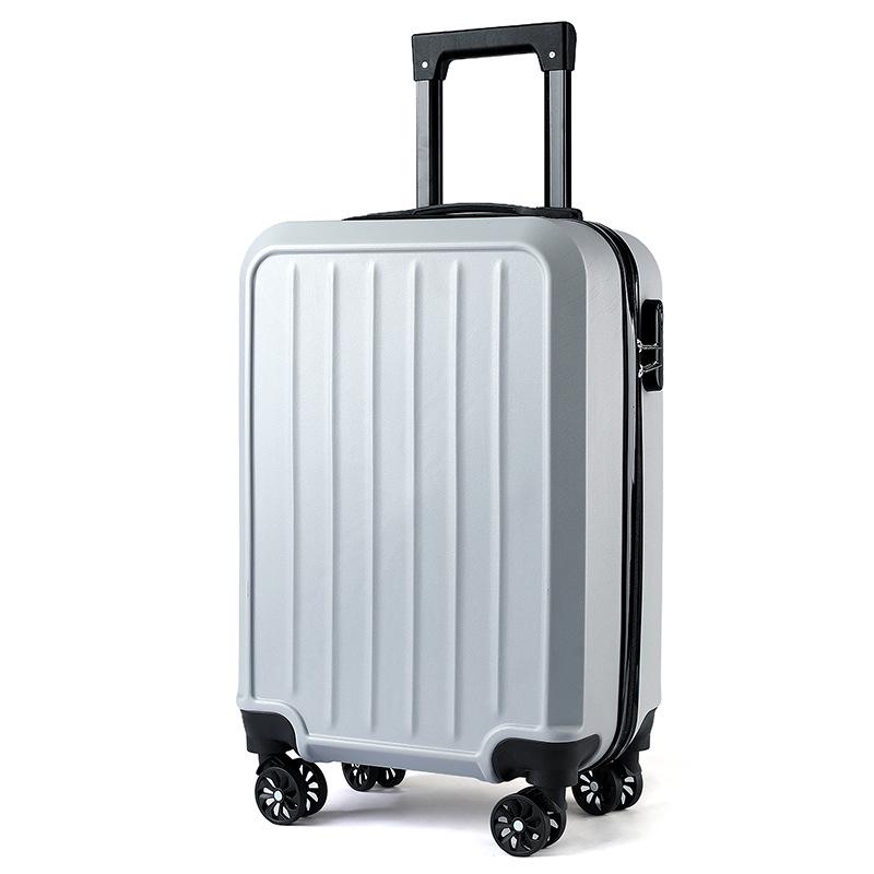 20-Inch Solid Color Suitcase with Logo Printing, Universal Wheels & Combination Lock