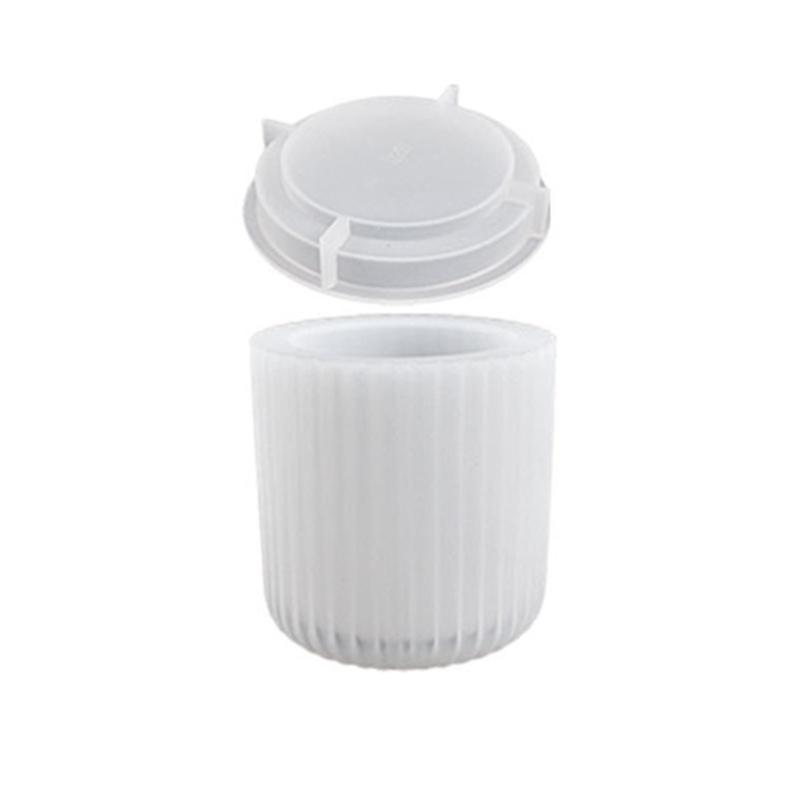

Reusable Silicone Mold with Cover Candle Holder Mould for Candle Making and Craft Project Smooth/Textured Surface