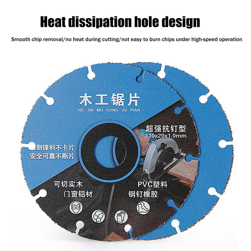 1/2/3/4Pcs Woodworking Special Saw Blade Brazed Multipurpose Woodworking Circular Cutting Blade Wood Steel Nail Aluminum Pvc