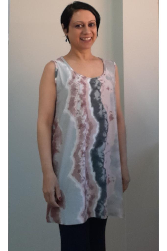 Damen Stil Übergröße T-Shirt Bunt Dicke Träger Gekämmte Baumwolle Viskose T-Shirt