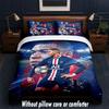 Set Biancheria da Letto Design Kylian Mbappe 1 Copripiumino + 2 Federe Morbido Traspirante Biancheria da Letto per la Casa