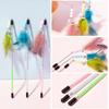 3pcs Cat Toys Feather Cats Sticks Retractable Handle Cats Toy Feather Interactive Cat Toys with Kitten Teaser Toy Pet Products