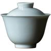 Antique glaze large cover bowl teacup retro style household ceramic single Sancai tea bowl Kung fu tea set hand grab bowl