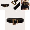 Fashion Riveted Waist Belt With Alloy Closure For Trendy Outfits