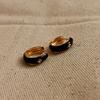 French Enamel Sun Round Hoop Earrings for Women Minimalist Glazed Starlight Star Elegant Ear Buckle Fashion Jewelry Accessories