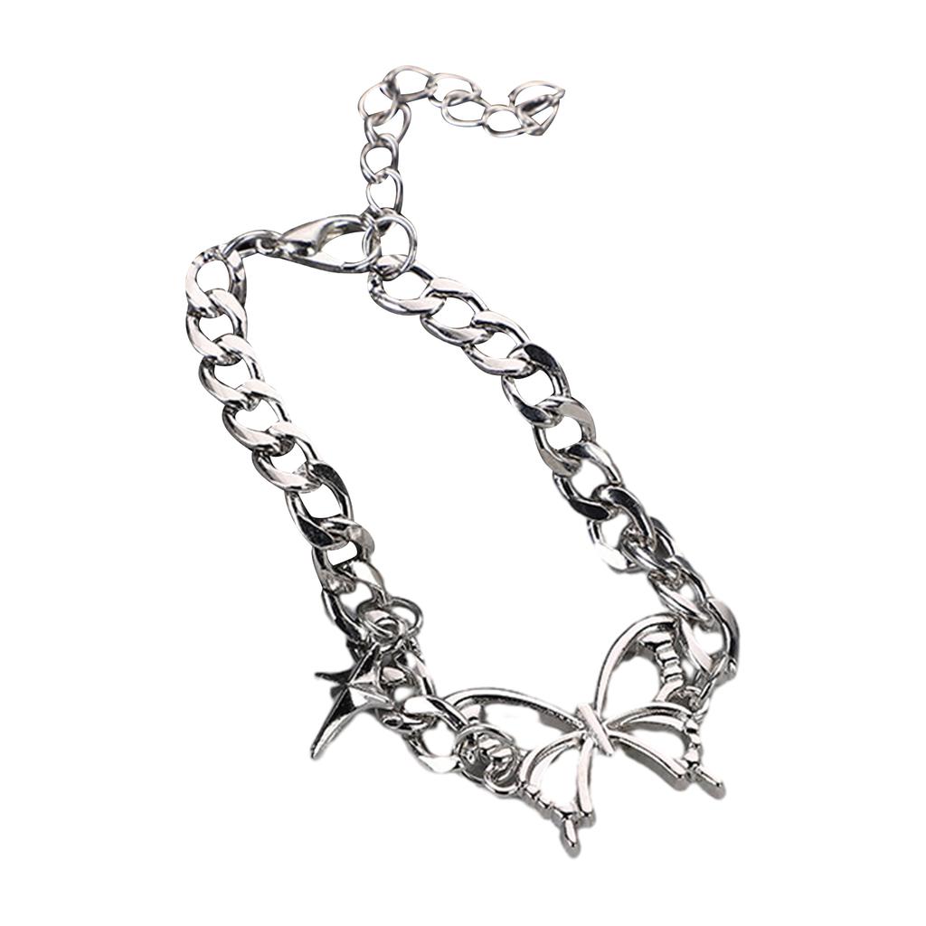 Stilvolles Schmetterlings-Armband Exquisiter Schmetterlingsanhänger Handkette Verstellbares Armband Blickfang-Handketten Schmuck