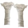 Punk Sleeve Feathered Gloves Wrist Warmer for Costume Party Short Mitten